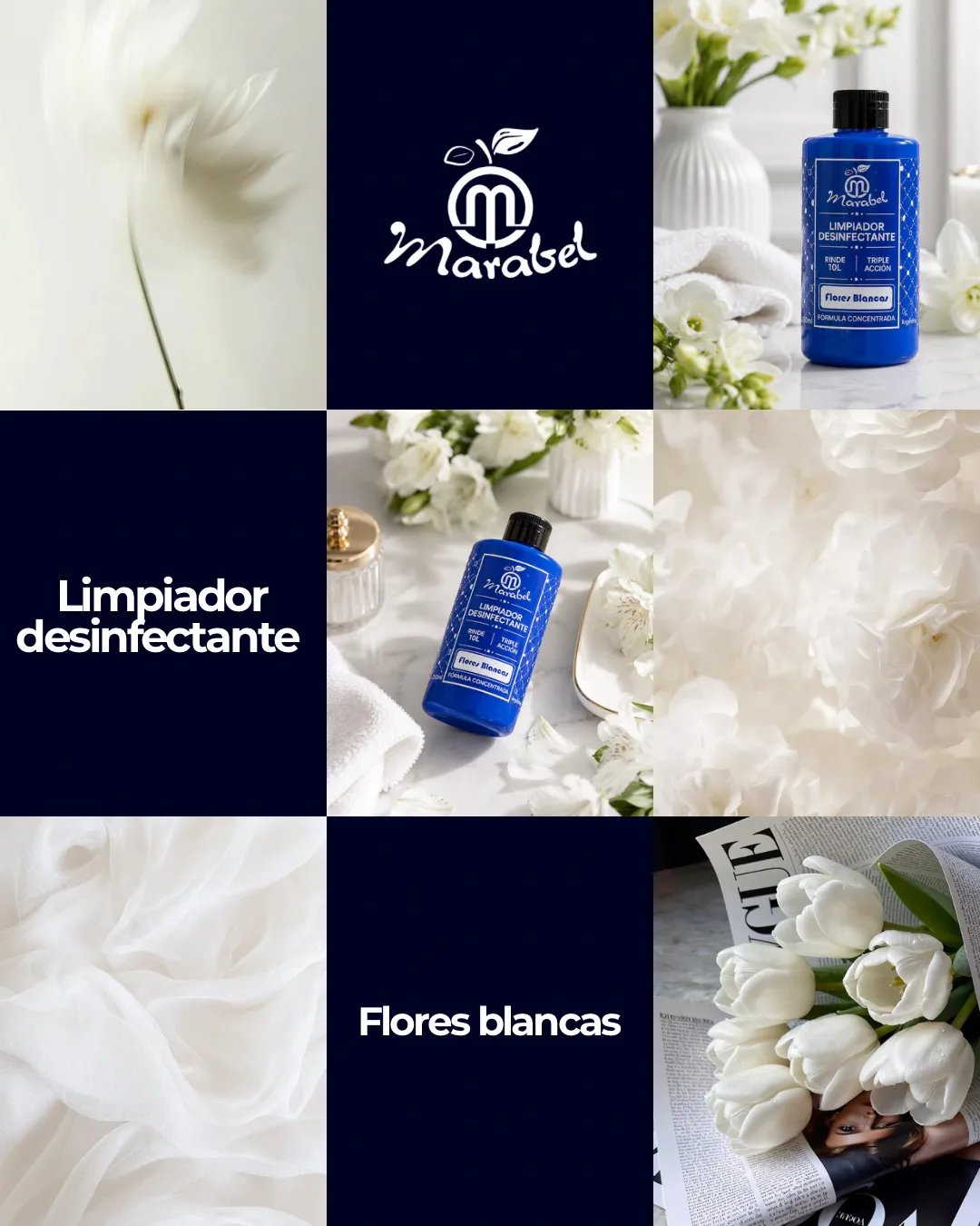Concentrado De Piso Flores Blancas